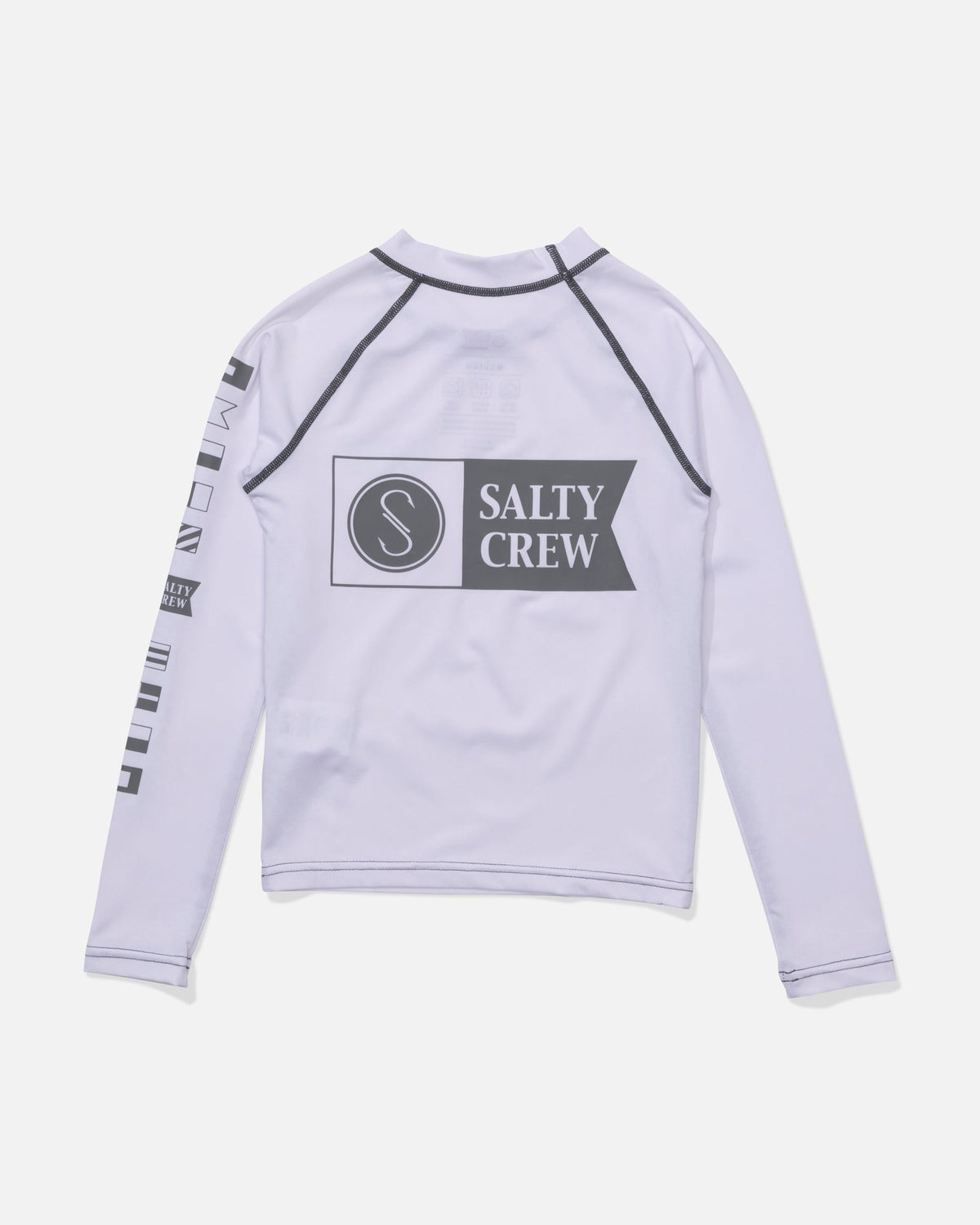 Salty Crew ALPHA BOYS LS RASHGAURD - White