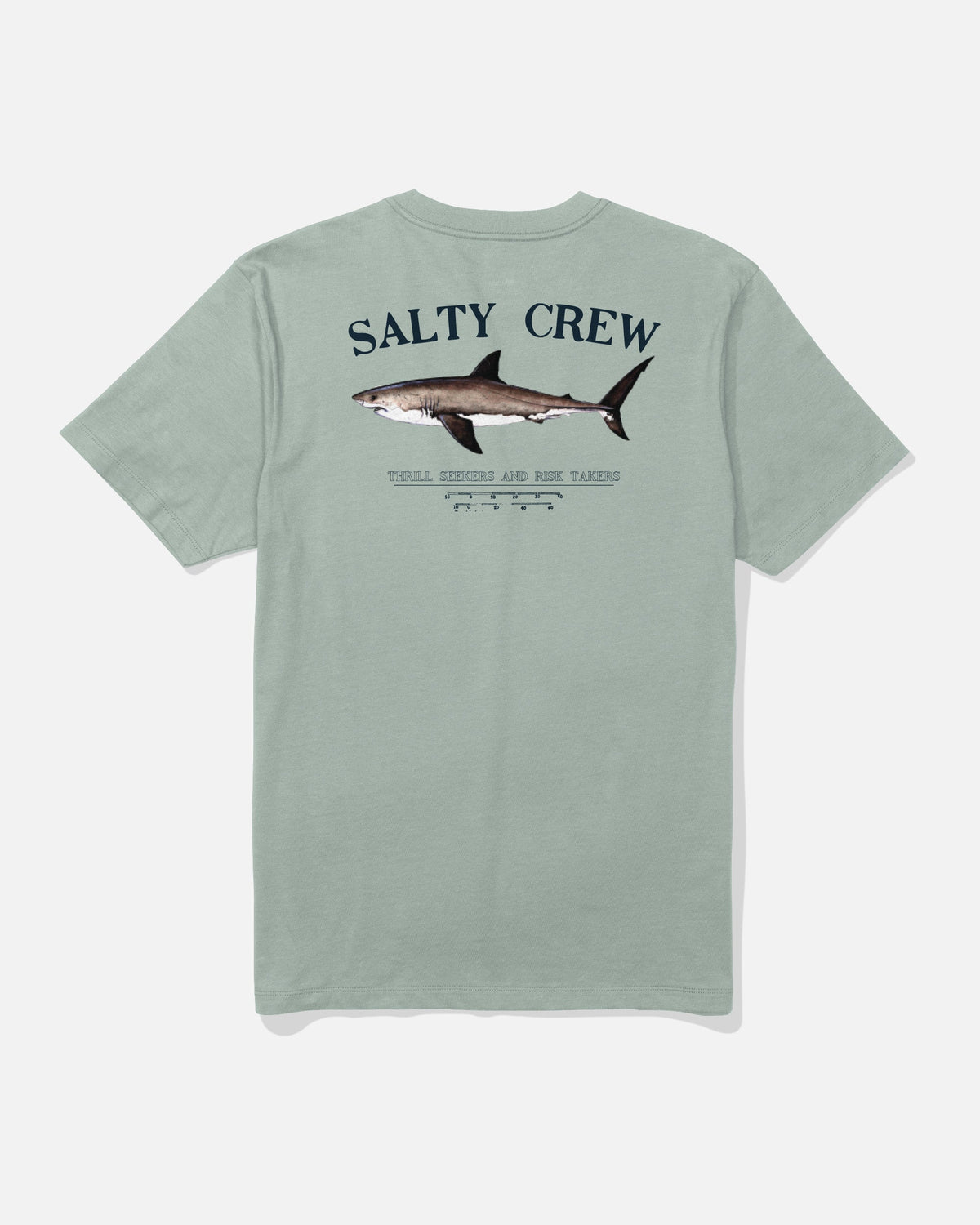 Salty Crew BRUCE CREW TEE - Aqua Grey