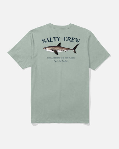 Salty Crew BRUCE CREW TEE - Aqua Grey