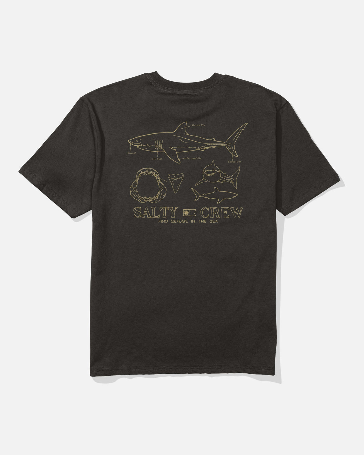 Salty Crew GREAT WHT CLASSIC SS TEE - BLACK
