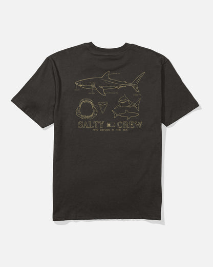Salty Crew GREAT WHT CLASSIC SS TEE - BLACK