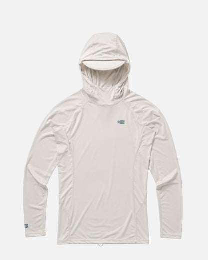 Salty Crew APEX HOOD SURF RASHGUARD - Light Grey