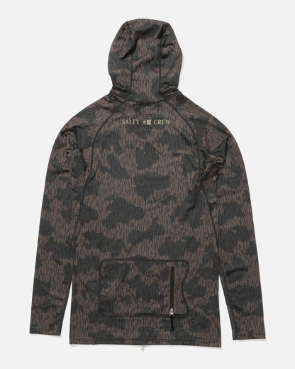 Salty Crew APEX HOOD SURF RASHGUARD - Recon Camo