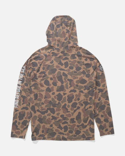 Salty Crew MARINER LITE UV HOOD - Tan Camo