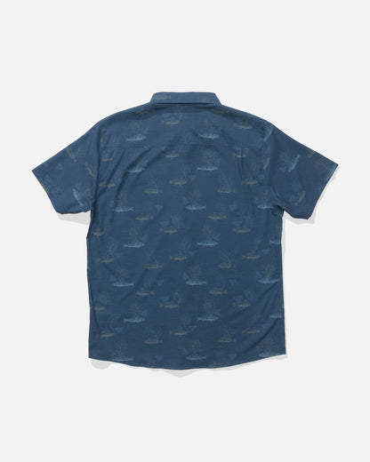 Salty Crew BREEZER PERF BUTTON UP - Navy