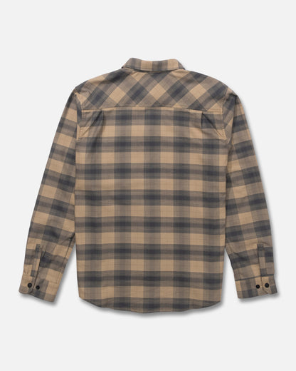 Salty Crew FATHOM LS TECH FLANNEL - Khaki