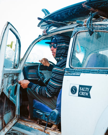Salty Crew CREWSER FLEECE HOOD - Pirate Black