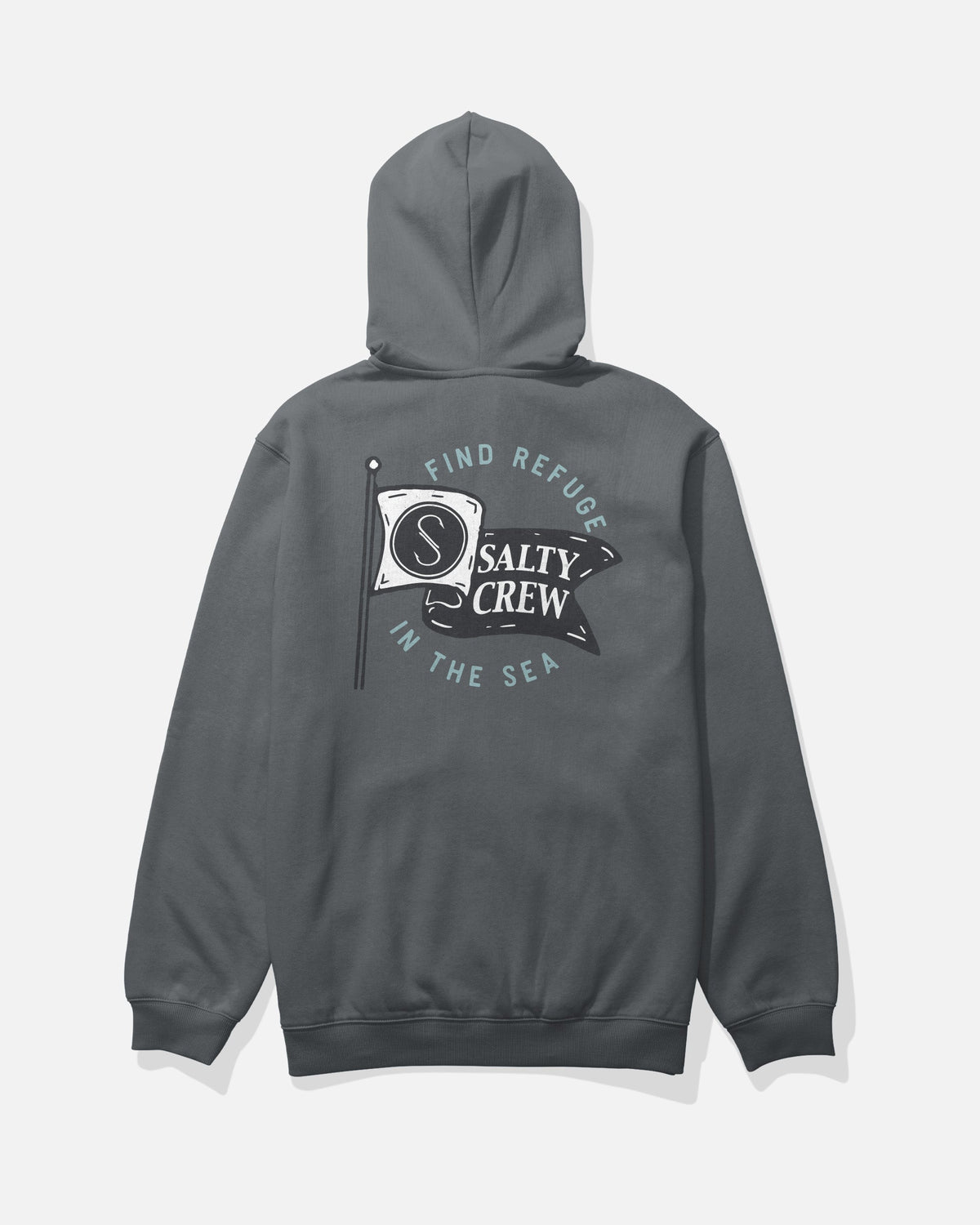 Salty Crew WAVEY ZIP FLEECE - Charcoal