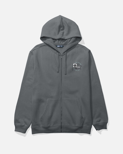 Salty Crew WAVEY ZIP FLEECE - Charcoal