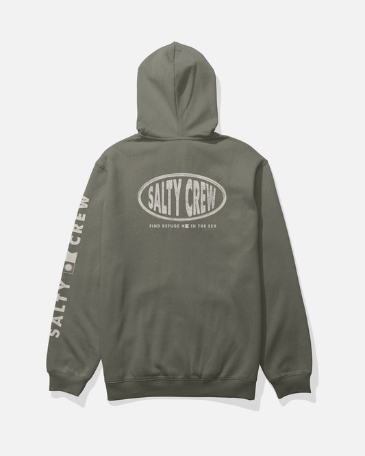 Salty Crew SIGNAGE FLEECE - Dusty Olive