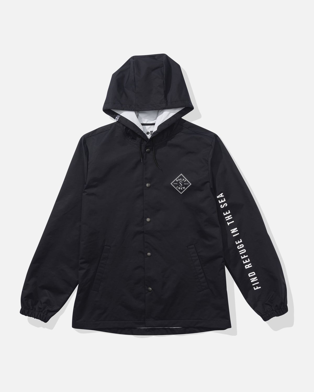 Salty Crew TIPPET SNAPPER JACKET - Black