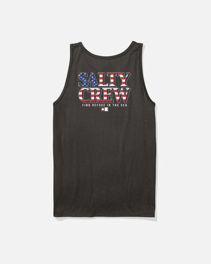 Salty Crew AMERICA OPTIC TANK - BLACK