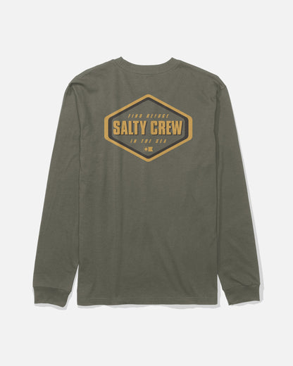Salty Crew SHAPELY LS TEE - Dusty Olive