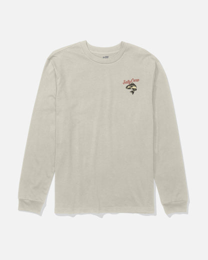 Salty Crew STRIPED LS TEE - Bone