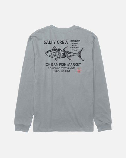 Salty Crew ICHIBAN LS TEE - Quarry