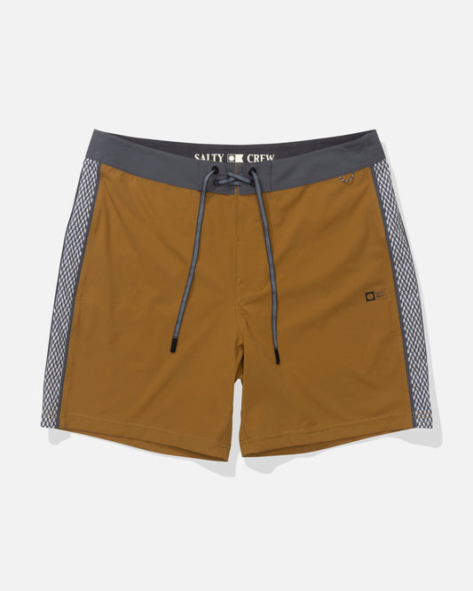 Salty Crew CHANNEL APEX BOARDSHORT - Bronze Brown
