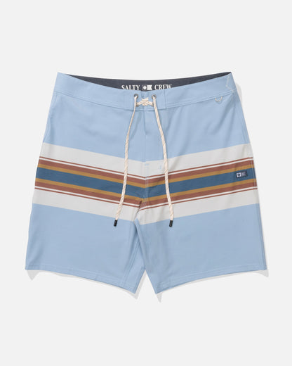 Salty Crew CREW STRIPE BOARDSHORT - Coast Blue