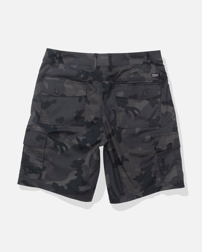 Salty Crew TRANSOM CARGO SHORT - Black Camo