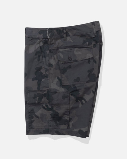 Salty Crew TRANSOM CARGO SHORT - Black Camo