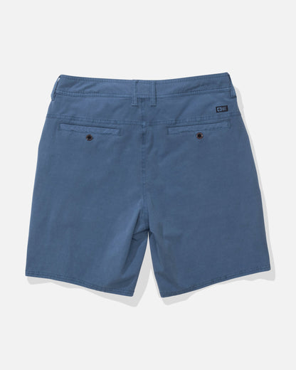 Salty Crew TRANSOM OVERDYE SHORT - Mid Blue