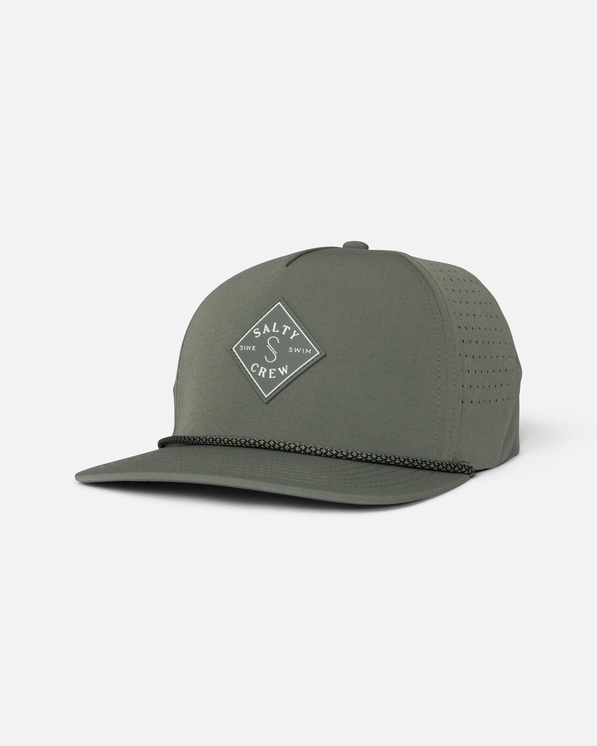 Salty Crew LONG RANGE SNAPBACK - Washed Green