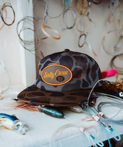 Salty Crew NETTING MESH TRUCKER - Sand Camo