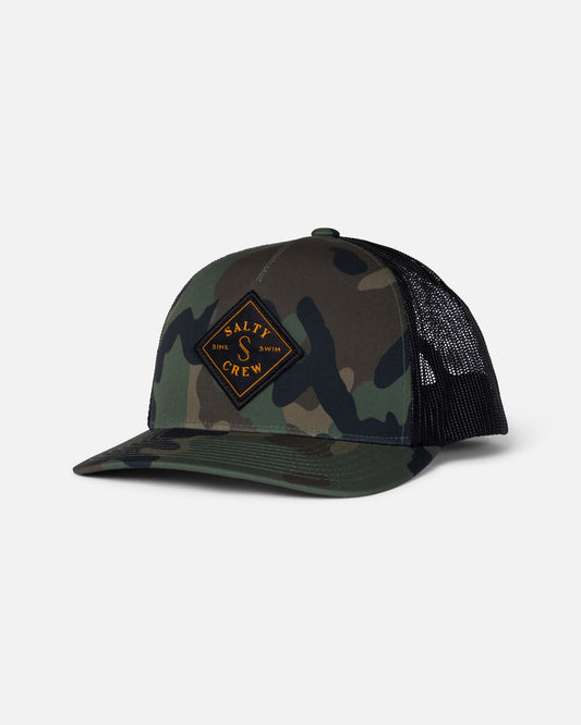 Salty Crew SEALINE RETRO TRUCKER - Camo/Black