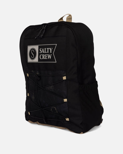 Salty Crew ALPHA PRINT BACKPACK - BLACK