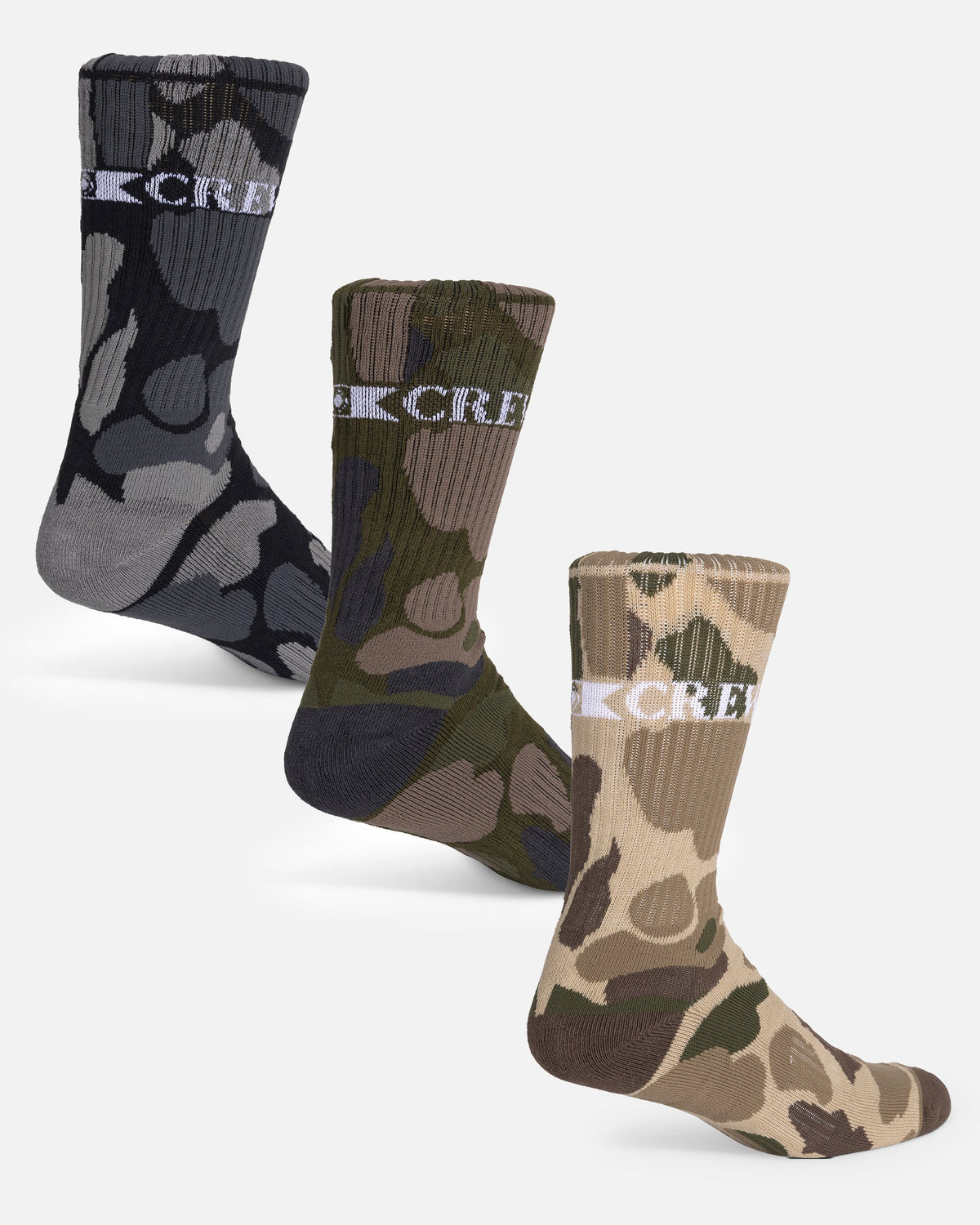 Salty Crew CAMO 3 PACK SOCK - Assorted
