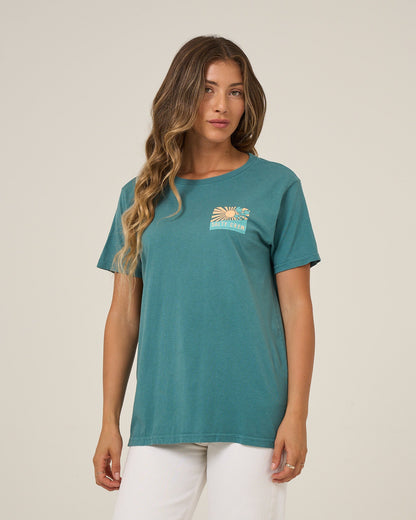 Salty Crew RISE AND SMILE BF TEE - Teal