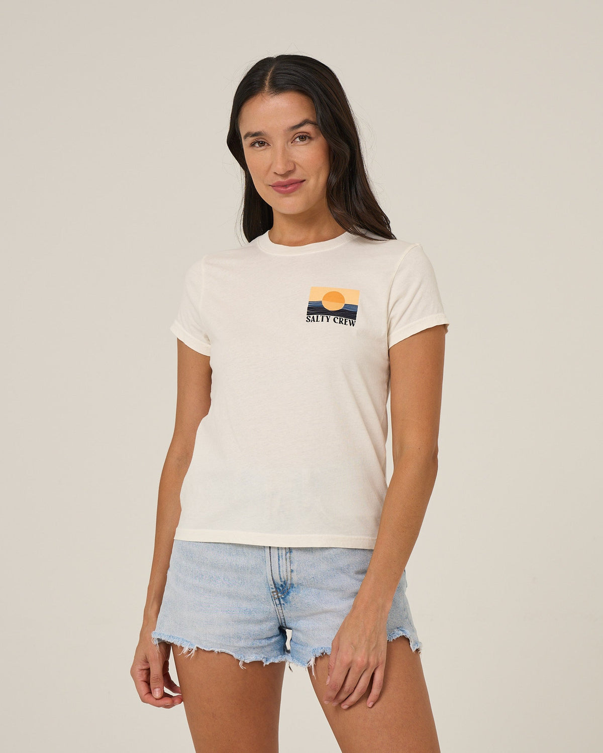 Salty Crew RETRO WAVE MODERN TEE - Off White