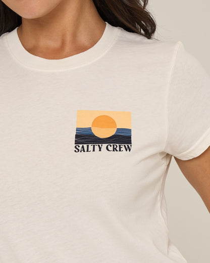 Salty Crew RETRO WAVE MODERN TEE - Off White