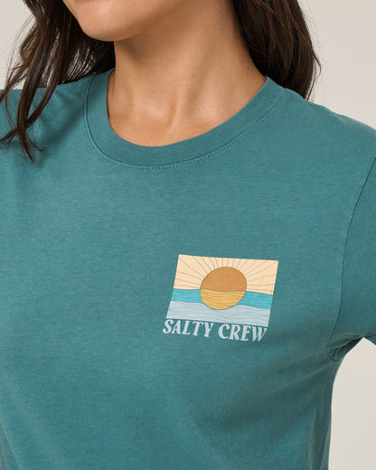 Salty Crew RETRO WAVE MODERN TEE - Teal