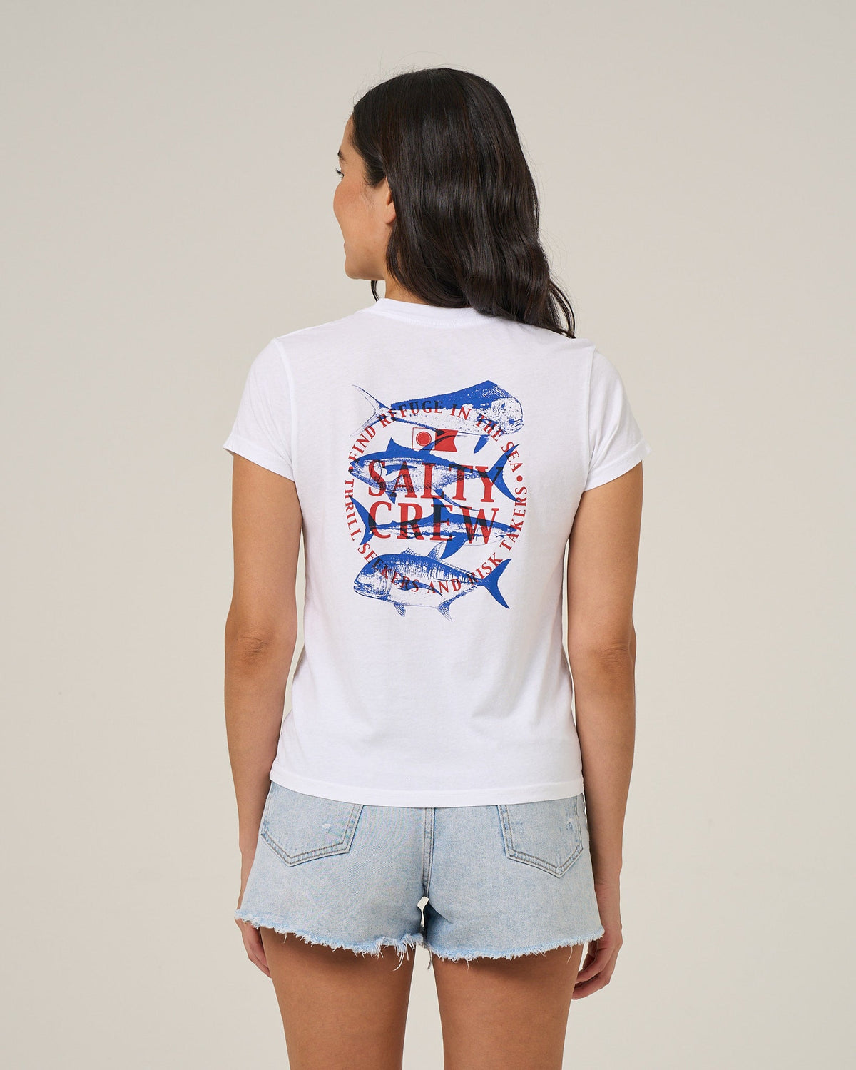 Salty Crew OVERLAY MODERN TEE - White