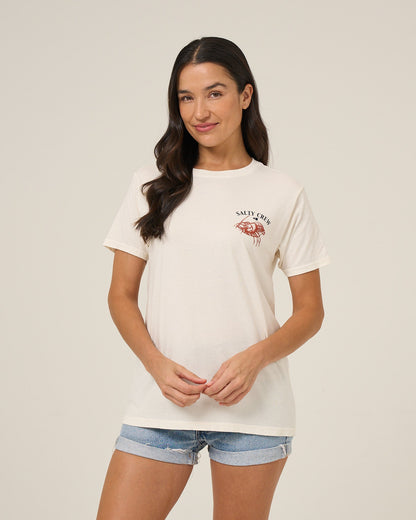 Salty Crew AMERICAN CATCH BF TEE - Off White