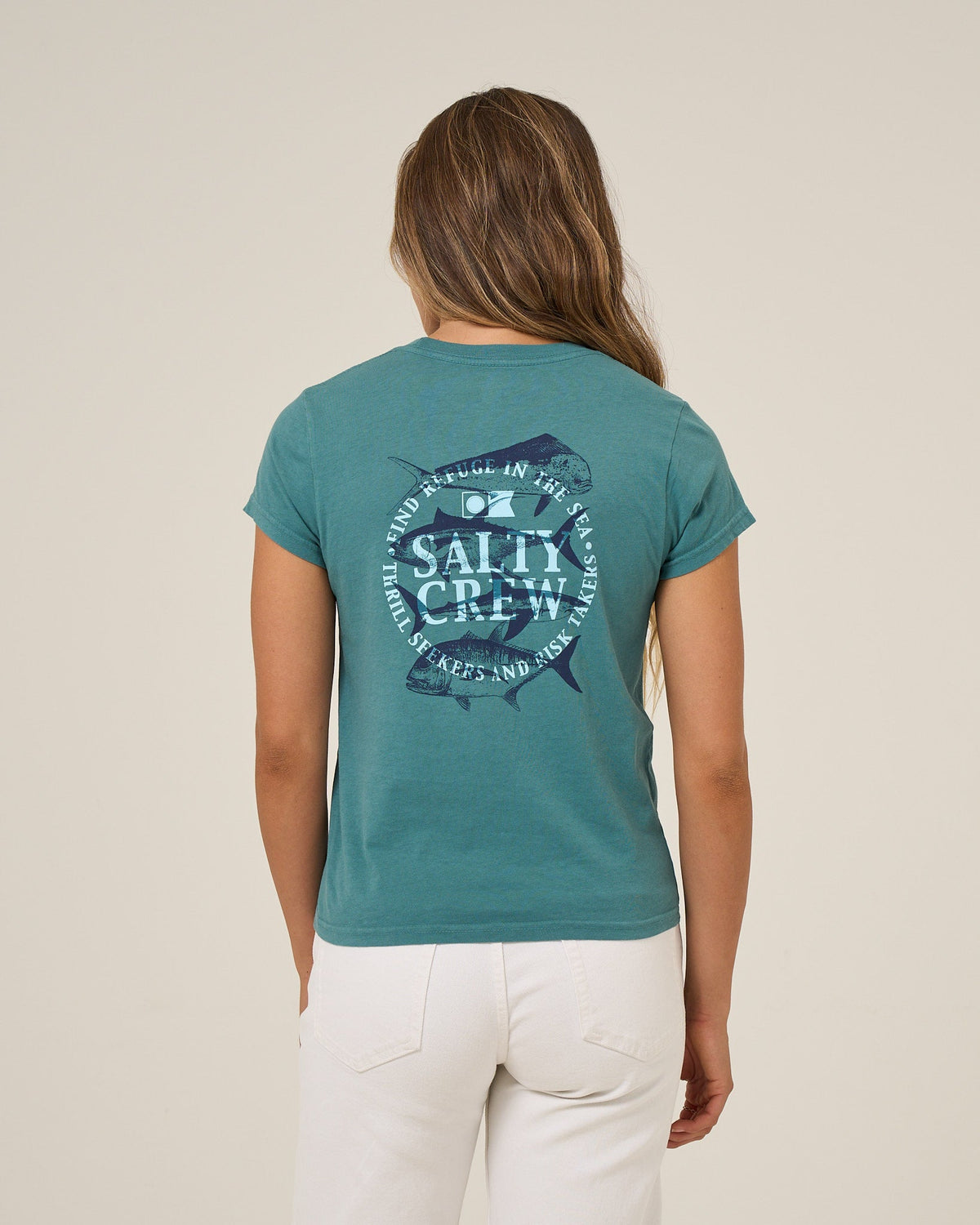 Salty Crew OVERLAY MODERN TEE - Teal