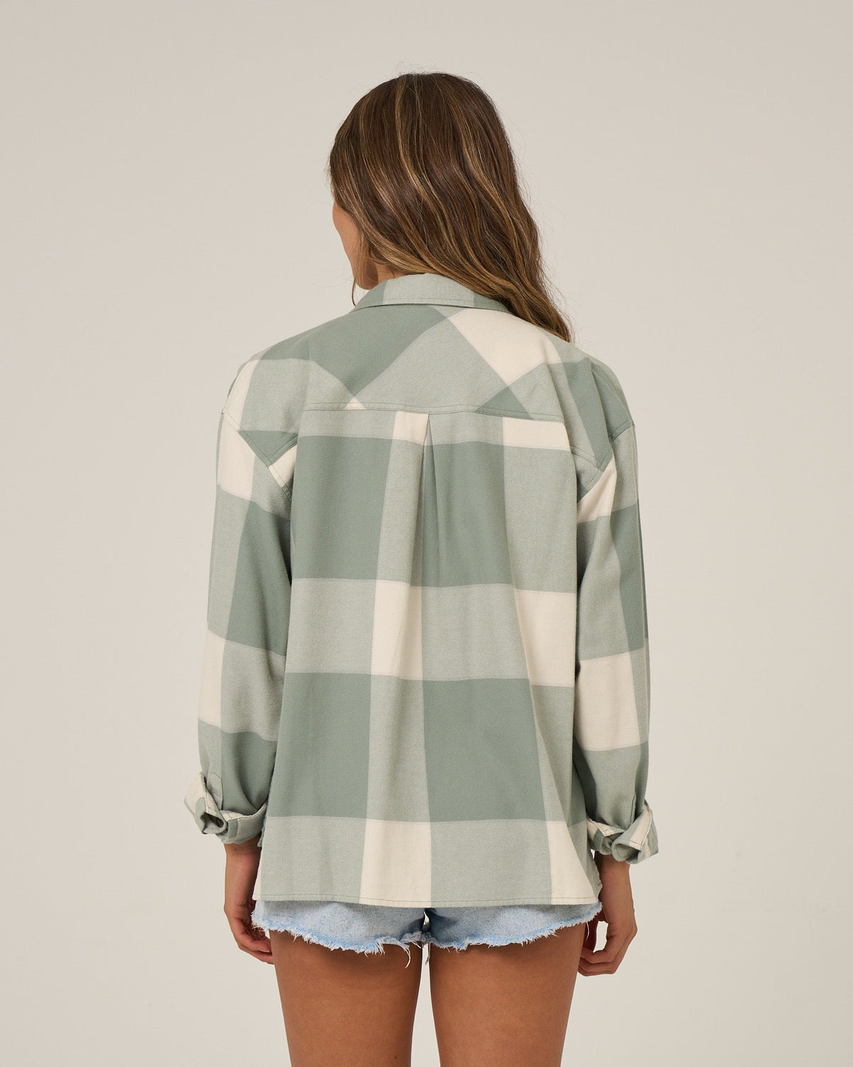 Salty Crew NOMAD FLANNEL - Slate Grey