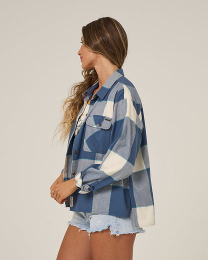 Salty Crew NOMAD FLANNEL - Vintage Indigo