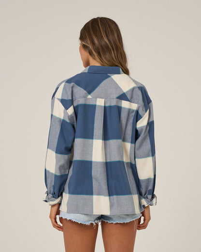 Salty Crew NOMAD FLANNEL - Vintage Indigo