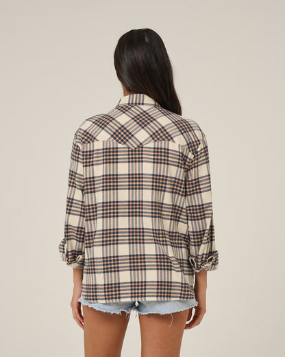 Salty Crew OUT WEST FLANNEL - Birch