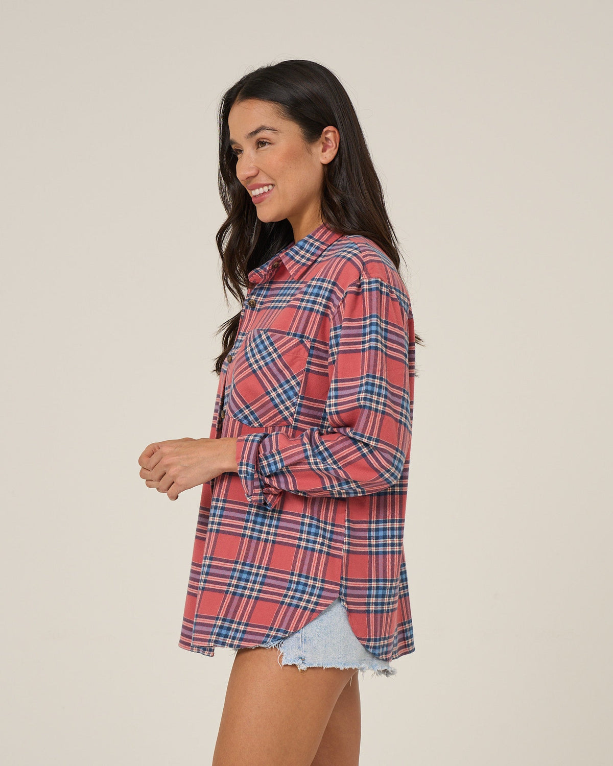 Salty Crew OUT WEST FLANNEL - Rose
