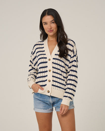 Salty Crew CAPTAINS CARDIGAN - Off White