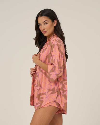 Salty Crew ROSE PARADE TUNIC - Mocha