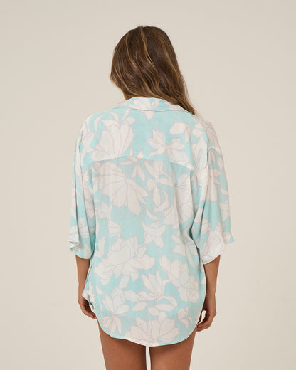 Salty Crew ROSE PARADE TUNIC - Aquamarine