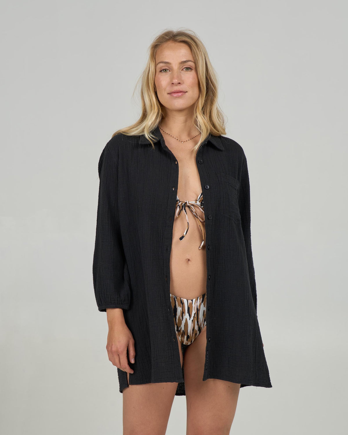Salty Crew CLOUDBREAK TUNIC - BLACK