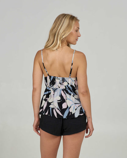 Salty Crew BLOOMED CAMI - BLACK