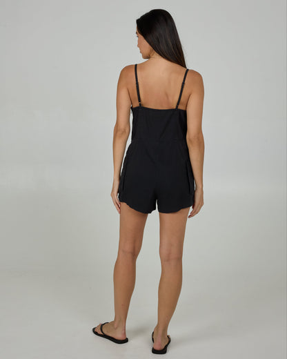 Salty Crew DRIFTWOOD ROMPER - BLACK