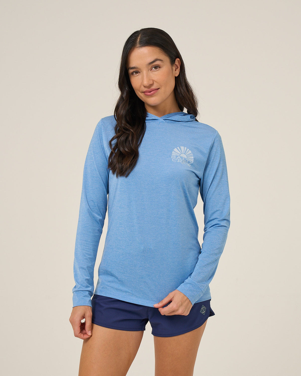 Salty Crew SUNSHINE HOODED SUNSHIRT - Ash Blue