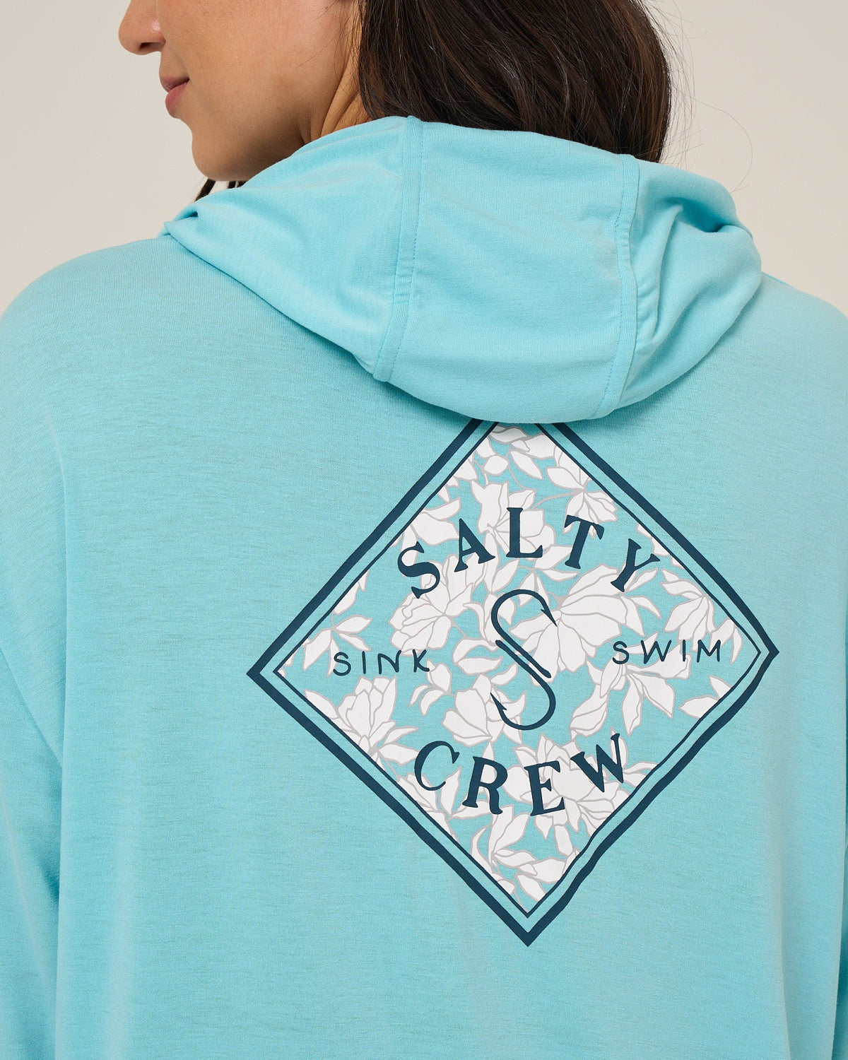 Salty Crew TIPPET FILL TECH HOODY - AQUAMARINE