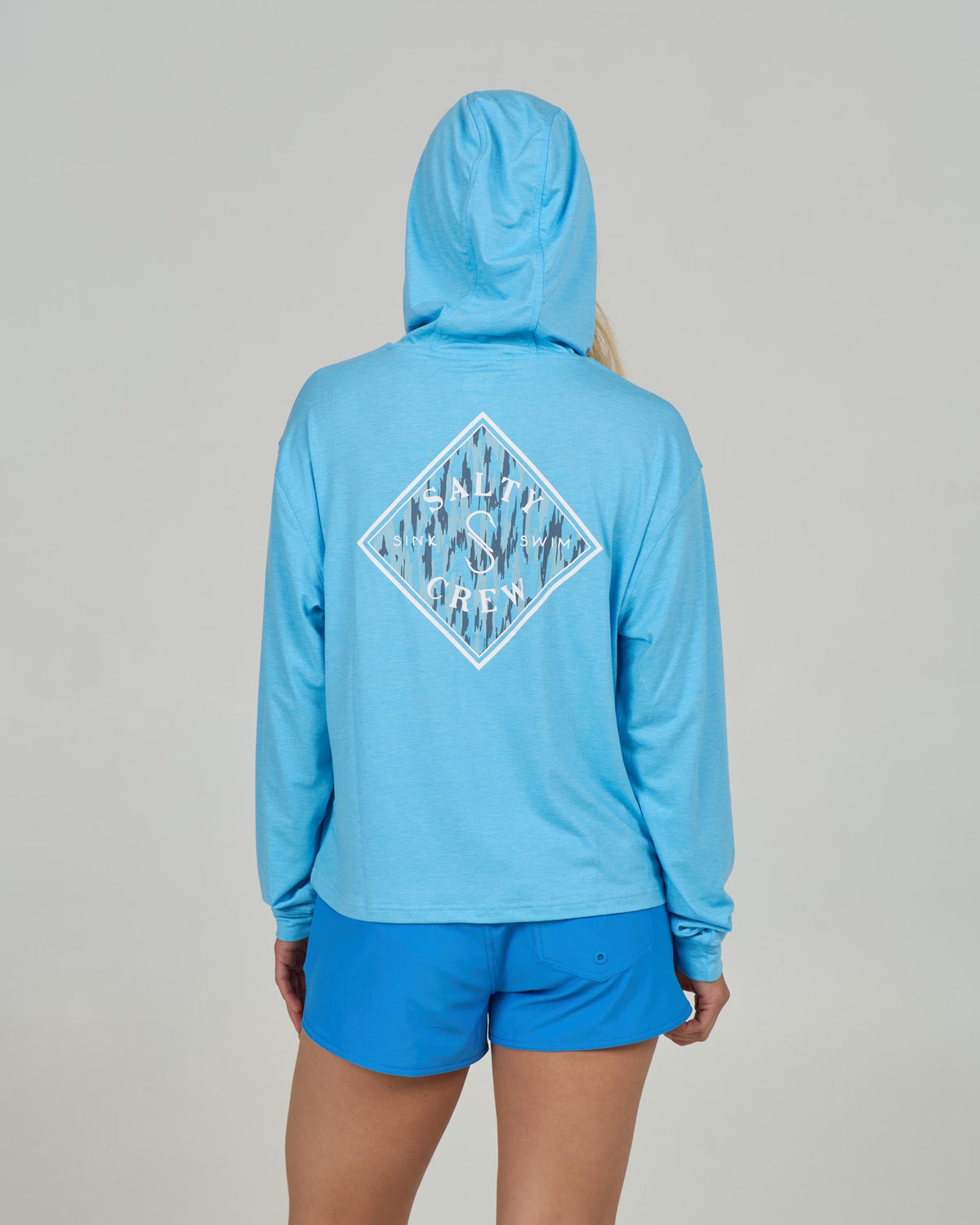 Salty Crew TIPPET FILL TECH HOODY - Pool Blue